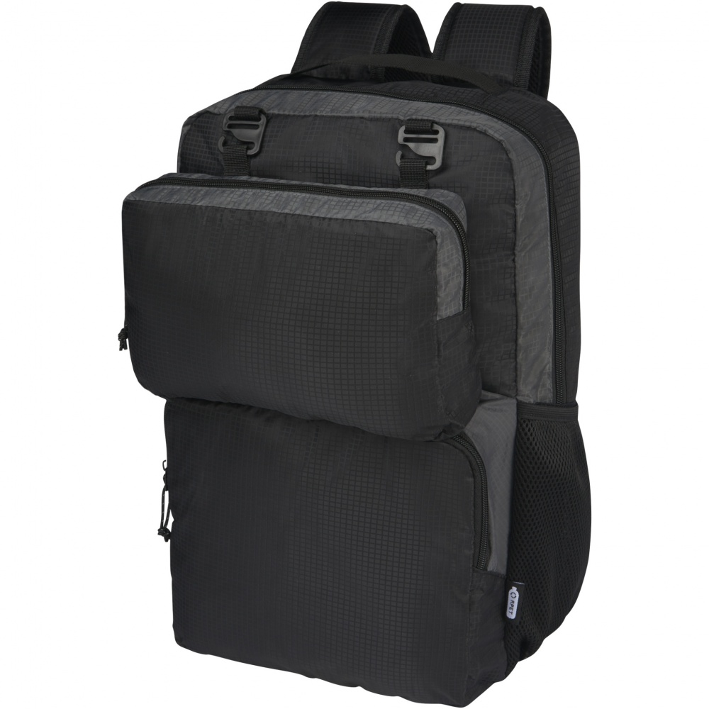 Logotrade Werbeartikel das Foto: Trailhead 15" GRS recycelter zweifarbiger Laptop-Rucksack 14 L