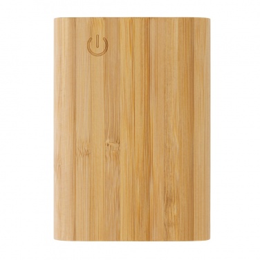 Logotrade Logogeschenke das Foto: 5.000mAh Bambus-Powerbank
