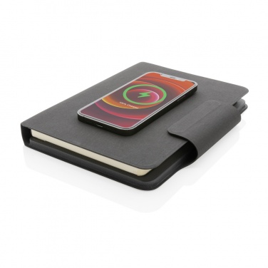 Logotrade Werbegeschenke das Foto: Artic magnetisches 10W Wireless Charging Notizbuch