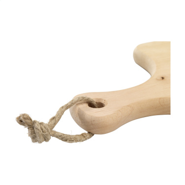 Logotrade Geschäftsgeschenke das Foto: Schneidebrettgriff aus Erlenholz