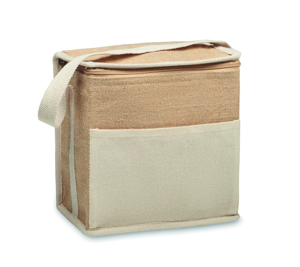 Logotrade werbemittel das Foto: Kühltasche Jute 3L