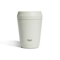 Topl-Trinkbecher aus rec. Stahl mit 360-Grad-Deckel 236ml, braun
