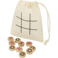 Whorl Tic-Tac-Toe Spiel aus Holz, Natürlich