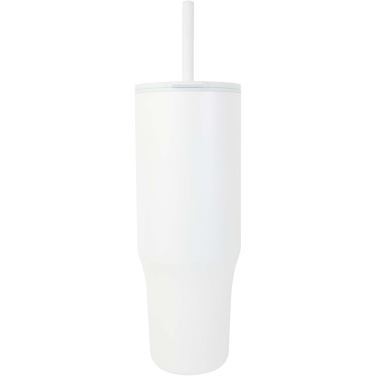 Logotrade Firmengeschenke das Foto: Brady 900 ml RCS-zertifizierter Isolierbecher mit Silikon Trinkhalm
