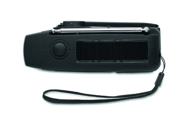 Logotrade Werbegeschenke das Foto: AM/FM Radio SOS mit Taschenlampe