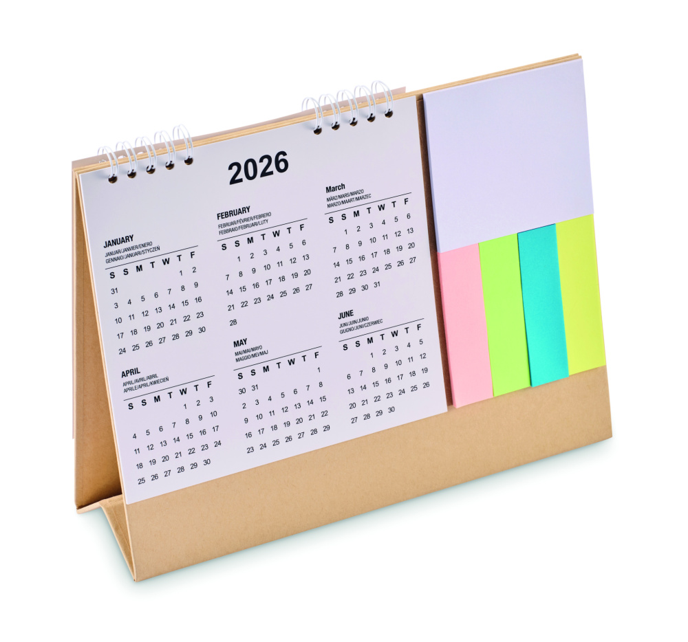 Logotrade Werbeartikel das Foto: Tischkalender mit Memoblock