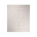 VINGA Monogram GRS Decke, cremefarben
