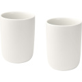 Male 350 ml Keramiktassen – 2er-Set, Weiß