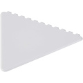 Frosty triangular recycled plastic ice scraper, Weiß