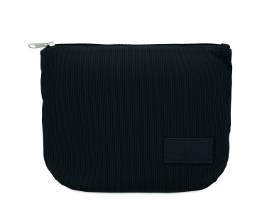 Logotrade Geschäftsgeschenke das Foto: Kosmetiktasche Kord-Polyester