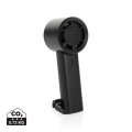 Twist wiederaufladbarer tragbarer Ventilator aus RCS rABS, Schwarz