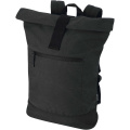 Recanvas 14” GRS recycelter Rolltop-Rucksack 16L, Schwarz