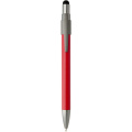Rill RCS recycelter Kugelschreiber mit Stylus und Fidget Spinner (schwarze Mine), Rot