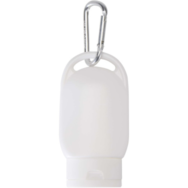 Logotrade werbemittel das Foto: Rosie LSF 30 Sonnencreme mit Karabiner