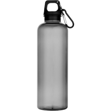 Logotrade Werbeartikel das Foto: Oregon 750 ml RCS-zertifizierte Trinkflasche aus recyceltem Kunststoff mit Karabinerhaken