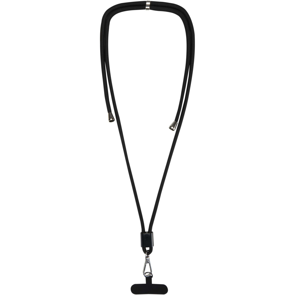 Logotrade Geschäftsgeschenke das Foto: Vega verstellbares, recyceltes Smartphone Lanyard
