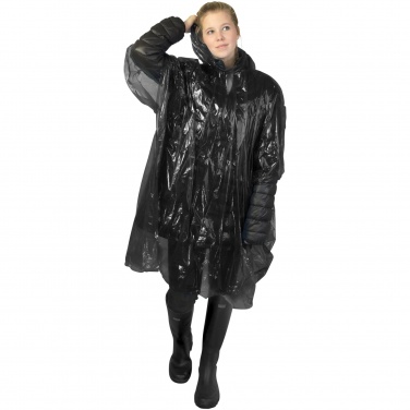 Logo trade corporate gifts picture of: Ziva disposable rain poncho with storage pouch
