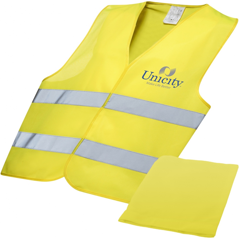 Logo trade promotional items picture of: RFX™ Watch-out XL safety vest in pouch for professional use