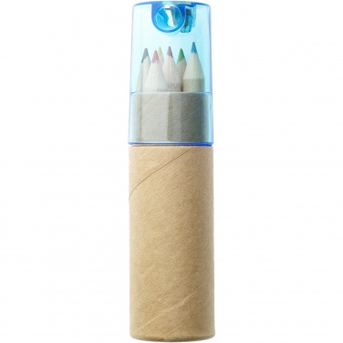 Logo trade corporate gifts picture of: Kram 6-piece coloured pencil set