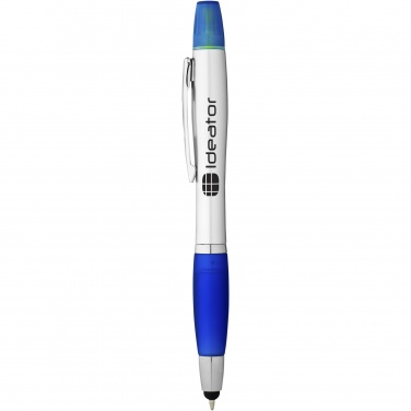 Logo trade advertising product photo of: Nash stylus ballpoint pen and highlighter