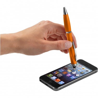 Logotrade corporate gift image of: Nash stylus ballpoint pen with coloured grip