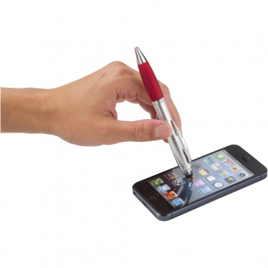 Logo trade promotional giveaway photo of: Nash stylus ballpoint with coloured grip