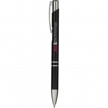 Logotrade advertising product image of: Moneta aluminium click ballpoint pen (blue ink)