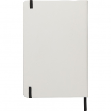 Logotrade advertising products photo of: Spectrum A5 white notebook with coloured strap
