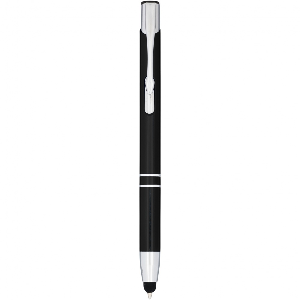 Logotrade promotional giveaway picture of: Moneta anodized aluminium click stylus ballpoint pen