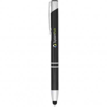 Logo trade promotional gift photo of: Moneta anodized aluminium click stylus ballpoint pen