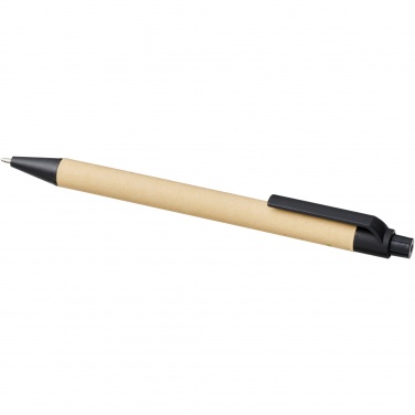 Logo trade business gift photo of: Berk recycled carton and corn plastic ballpoint pen