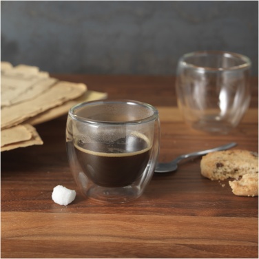 Logotrade corporate gift picture of: Boda 2-piece glass espresso cup set