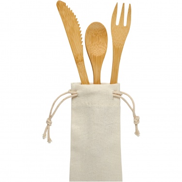 Logotrade advertising products photo of: Celuk bamboo cutlery set