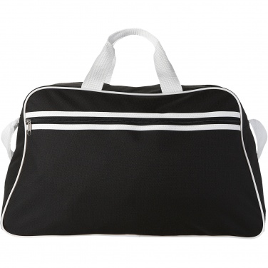 Logotrade promotional product picture of: San Jose 2-stripe sports duffel bag 30L