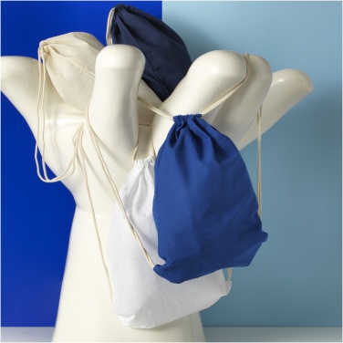 Logo trade advertising products image of: Oregon 100 g/m² cotton drawstring bag 5L
