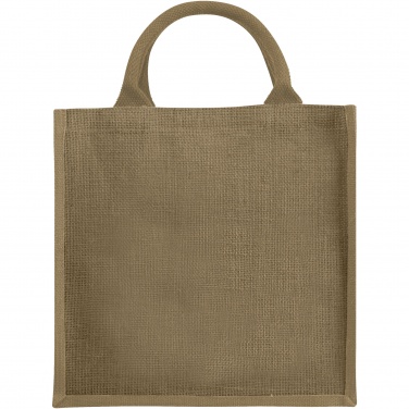 Logo trade business gifts image of: Chennai jute tote bag 16L