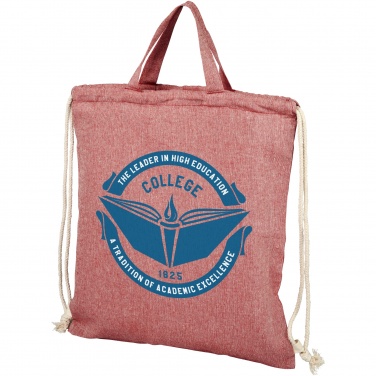 Logo trade business gift photo of: Pheebs 150 g/m² recycled drawstring bag 6L