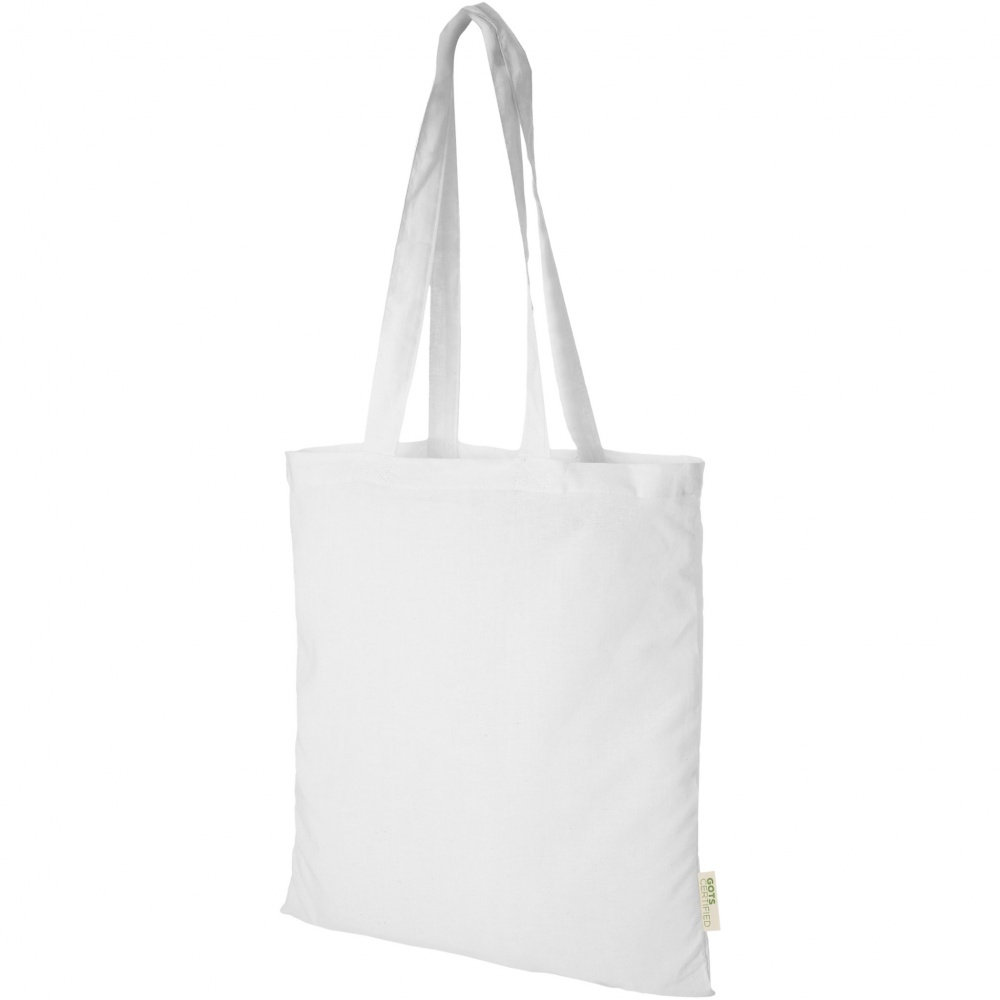 Logo trade promotional giveaways picture of: Orissa 100 g/m² organic cotton tote bag 7L