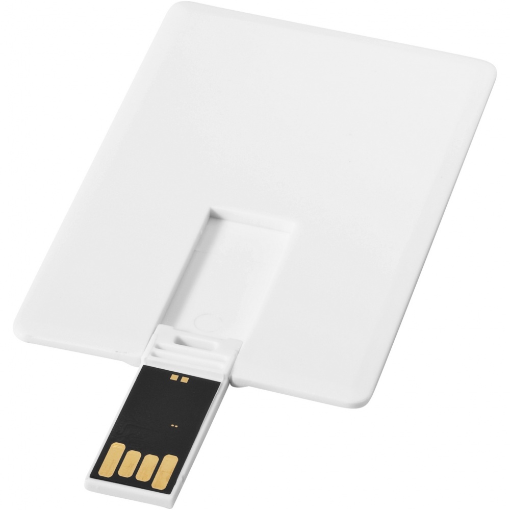 Logo trade corporate gifts picture of: Slim card-shaped 2GB USB flash drive
