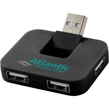 Logo trade business gifts image of: Gaia 4-port USB hub
