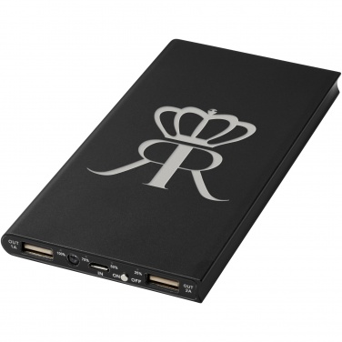 Logo trade promotional gifts image of: Plate 8000 mAh aluminium power bank