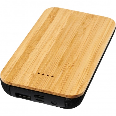 Logo trade promotional items picture of: Future 6000 mAh bamboo/fabric wireless power bank