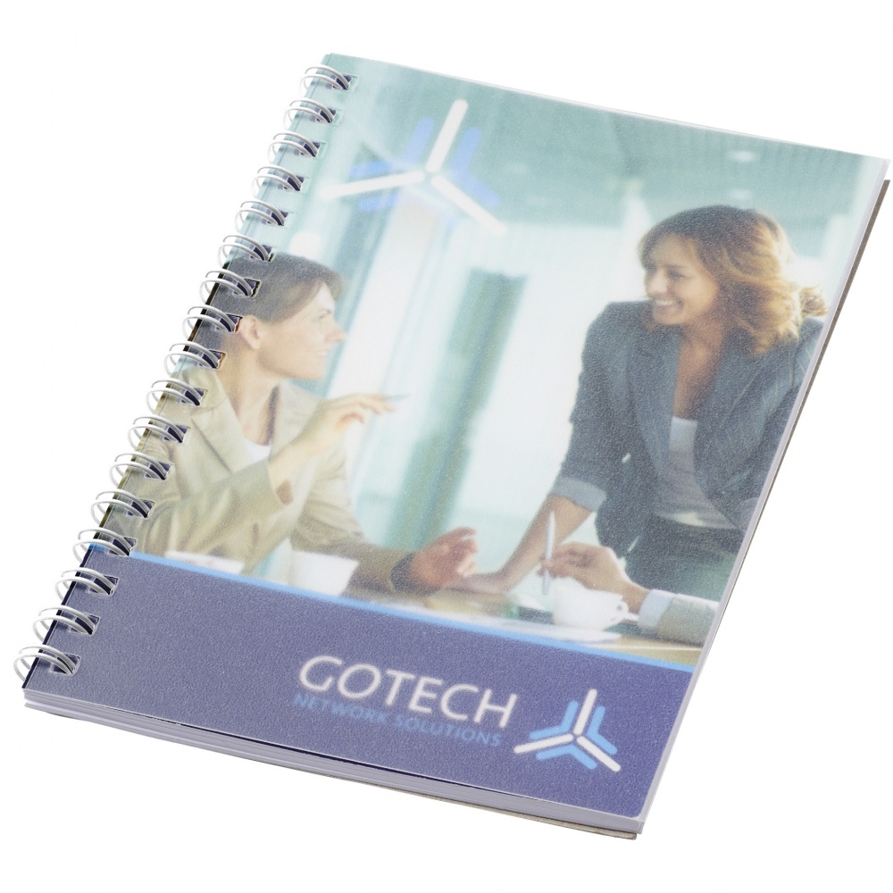 Logotrade promotional giveaway image of: Desk-Mate® spiral A6 notebook PP cover