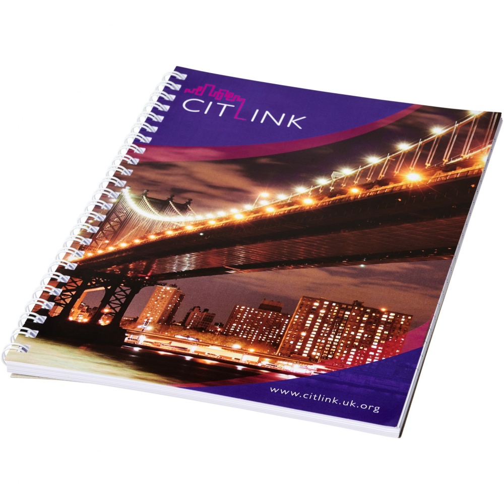 Logo trade corporate gift photo of: Desk-Mate® A5 spiral notebook