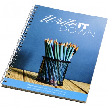 Logo trade promotional gift photo of: Desk-Mate® A5 spiral notebook