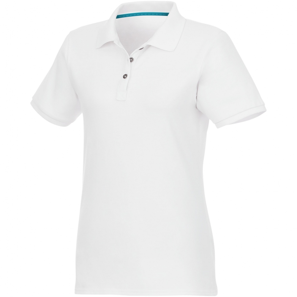 Logotrade promotional gift picture of: Beryl short sleeve women's organic recycled polo