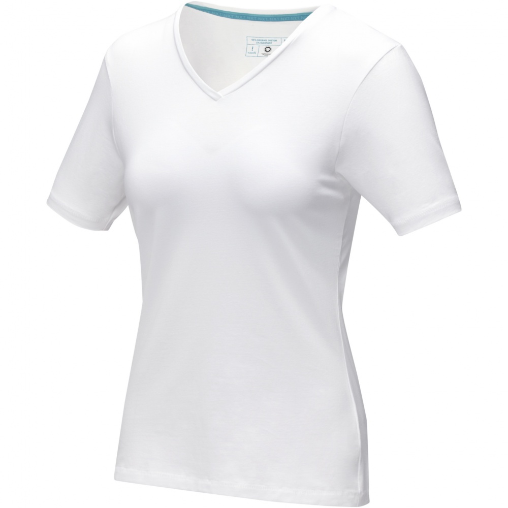 Logotrade promotional giveaway image of: Kawartha short sleeve women's organic V-neck t-shirt