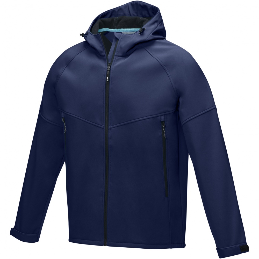 Logo trade promotional gifts picture of: Coltan men’s GRS recycled softshell jacket