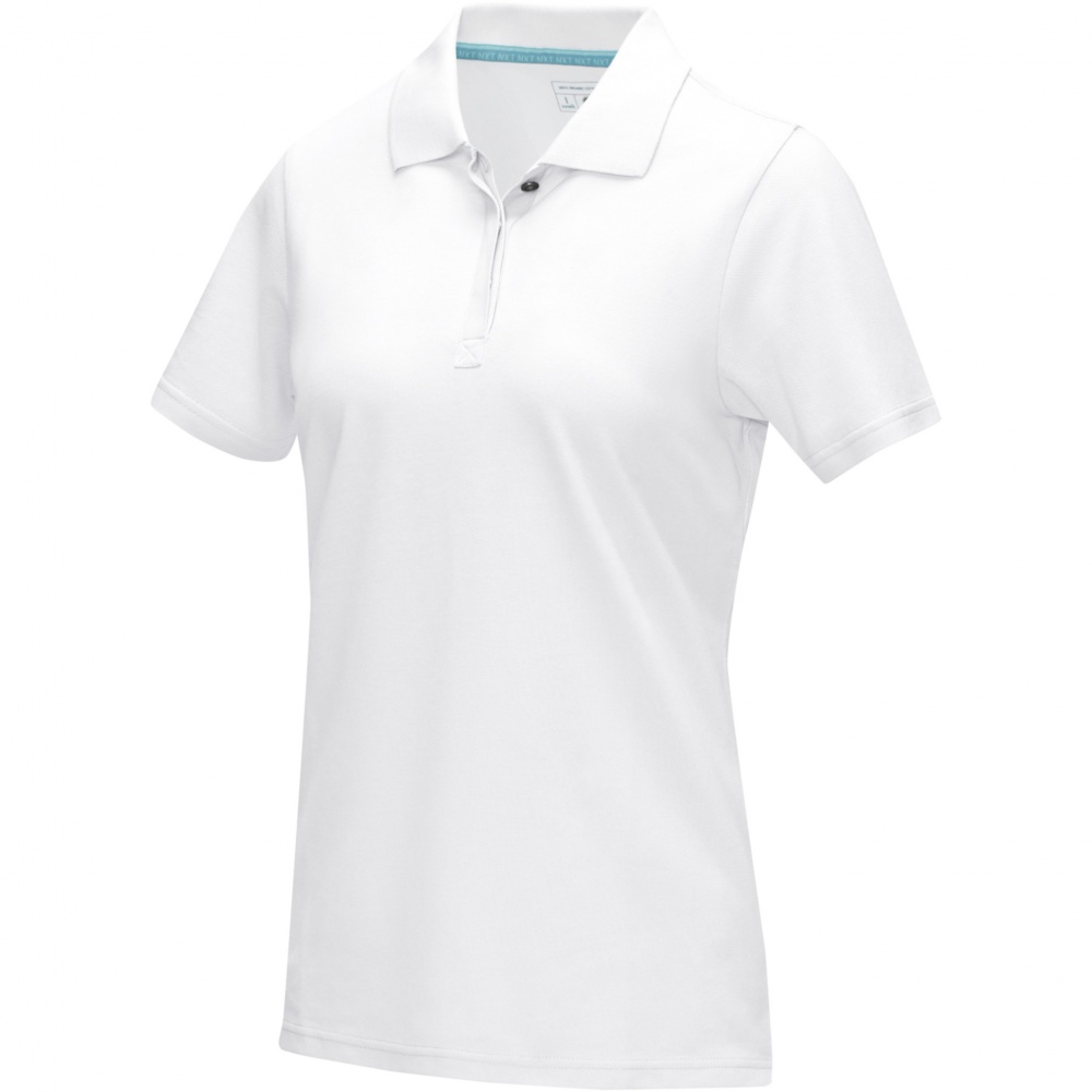 Logotrade promotional gift image of: Graphite short sleeve women’s organic polo