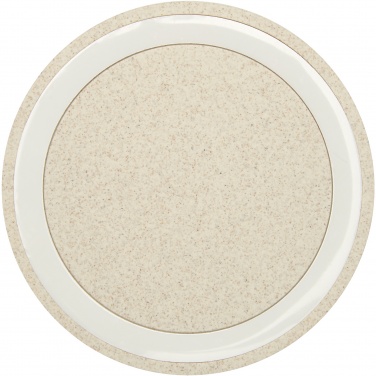 Logo trade promotional merchandise photo of: Naka 5W wheat straw wireless charging pad